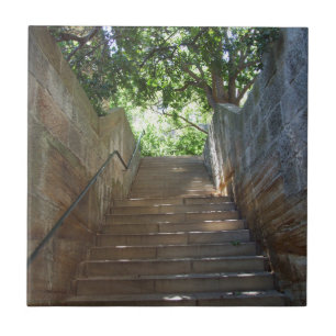 Sandstein tritt Fliese