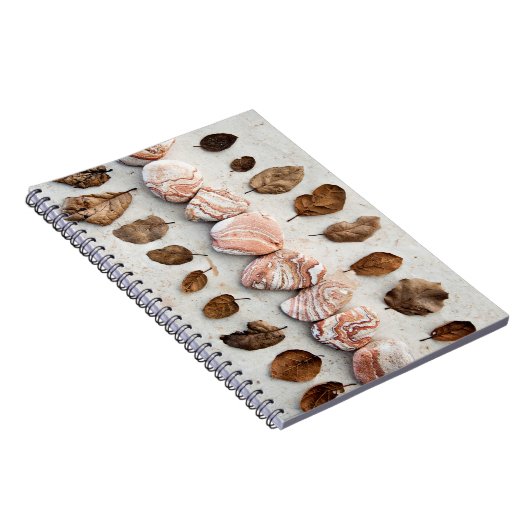 Sandstein und Blätter Notizblock (Rechte Seite)