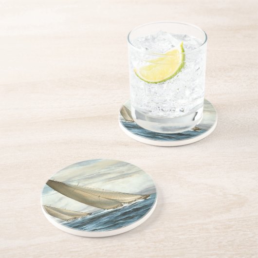 Sandstein-Unterlage Getränkeuntersetzer (Seite)