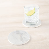 Sandstein-Untersetzer aus weißem Marmor Getränkeuntersetzer (Seite)