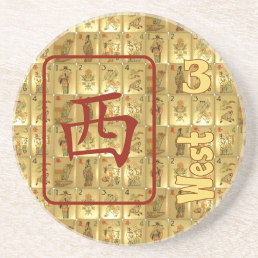 Sandstein-Untersetzer - Westwind Getränkeuntersetzer (Vorne)