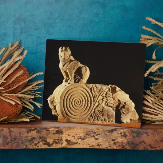 Sandsteinarchitektur Buff mit griffin, Sanchi, MP Fotoplatte (Seite)