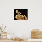Sandsteinarchitektur Buff mit griffin, Sanchi, MP Poster (Küche)