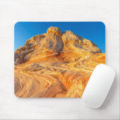 Sandsteinbildung an der weißen Tasche Mousepad (Mit Mouse)