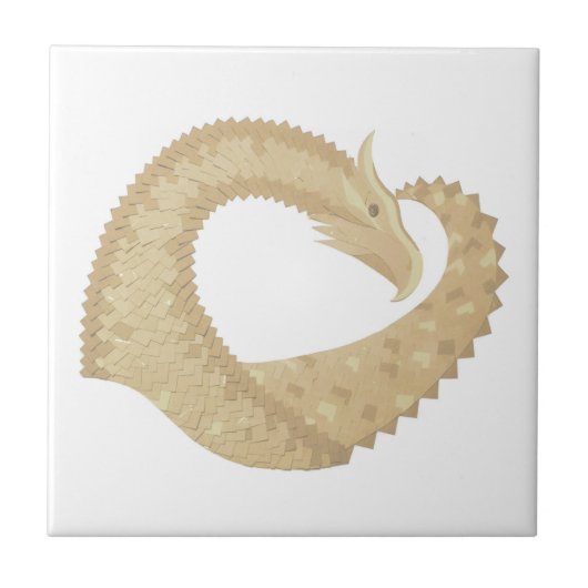 Sandsteindrache Fliese (Vorderseite)