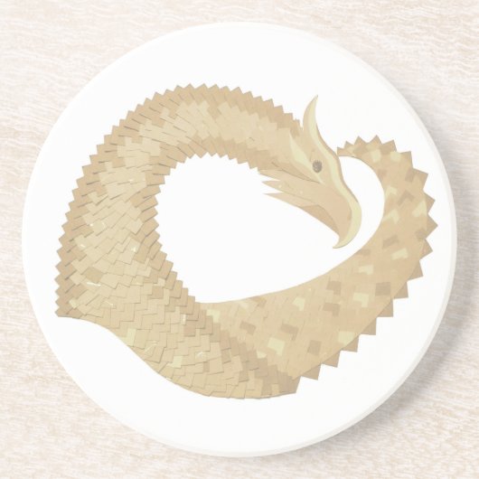 Sandsteindrache Getränkeuntersetzer (Vorne)
