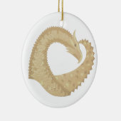 Sandsteindrache Keramik Ornament (Rechts)