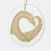 Sandsteindrache Keramik Ornament (Links)