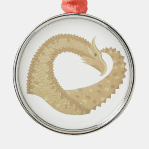 Sandsteindrache Ornament Aus Metall