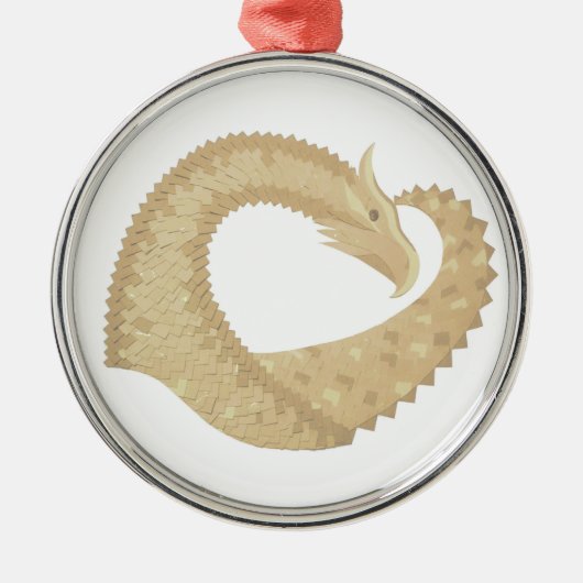 Sandsteindrache Ornament Aus Metall (Vorne)