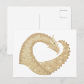 Sandsteindrache Postkarte (Vorne/Hinten)