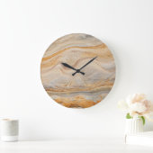 Sandsteinhintergrund - Sandstein, Stone Rock, indi Große Wanduhr (Zuhause)