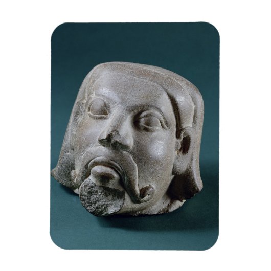 Sandsteinkopf eines Ausländers, Sarnath, 3. Magnet (Vertikal)