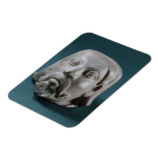 Sandsteinkopf eines Ausländers, Sarnath, 3. Magnet (Linke Seite)