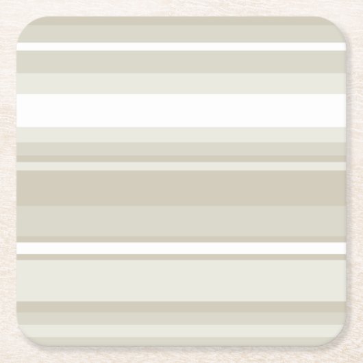 Sandsteinstreifen Rechteckiger Pappuntersetzer (Vorderseite)