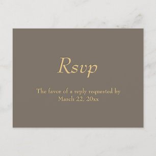 Sandstone and Gold Menu UAWG Einladungspostkarte