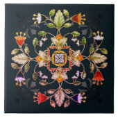 Sandstone Bar Untersetzer - Fiori Dark (Vorderseite)