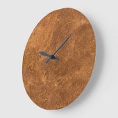 Sandstone Brown Design Große Wanduhr (Winkel)