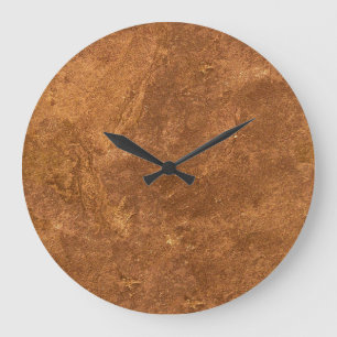 Sandstone Brown Design Große Wanduhr