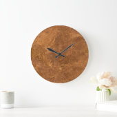 Sandstone Brown Design Große Wanduhr (Zuhause)