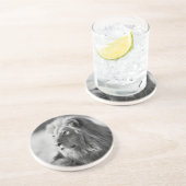 Sandstone Drink Untersetzer/Löwe Sandstein Untersetzer (Seite)