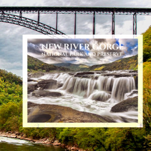 Sandstone Falls, New River Gorge National Park Postkarte