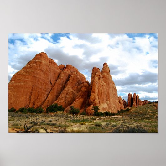 Sandstone Fins, Arches National Park, Utah Poster (Vorne)