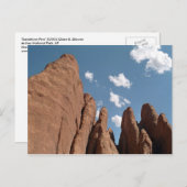 Sandstone Fins Utah Desert Foto Postkarte (Vorne/Hinten)