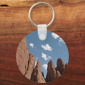 Sandstone Fins Utah Desert Foto Schlüsselanhänger (Vorderseite)