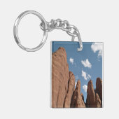 Sandstone Fins Utah Desert Foto Schlüsselanhänger (Vorderseite links)