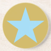 Sandstone Gold mit BlueStar Drink Untersetzer (Vorne)