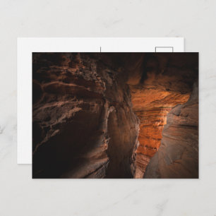 Sandstone Höhle Feiertagspostkarte