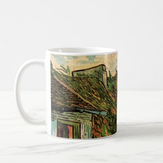 Sandstone-Hütten von Vincent van Gogh Kaffeetasse (Links)