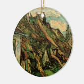 Sandstone-Hütten von Vincent van Gogh Keramikornament (Links)