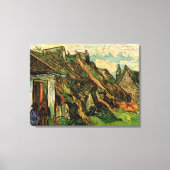 Sandstone-Hütten von Vincent van Gogh Leinwanddruck (Vorderseite)
