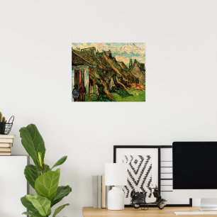 Sandstone-Hütten von Vincent van Gogh Poster