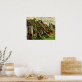 Sandstone-Hütten von Vincent van Gogh Poster (Küche)