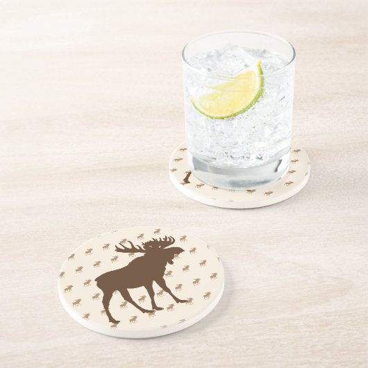 Sandstone Moose Untersetzer (Seite)