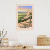Sandstone Trail Fernwanderweg Reise Poster (Küche)