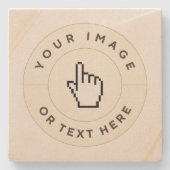 Sandstone-Untersetzer - Benutzerdefiniert (Bild/Te Steinuntersetzer (Vorderseite)