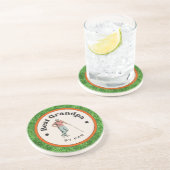 Sandstone Untersetzer - Beste Opa von Par (Seite)