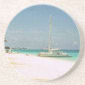 Sandstone Untersetzer mit Cayman Island Scene (Vorne)