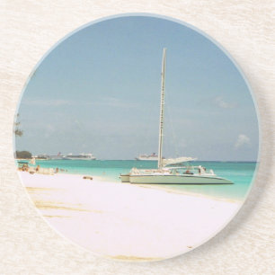 Sandstone Untersetzer mit Cayman Island Scene