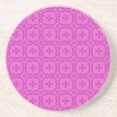 Sandstone Untersetzer: Pink Welsh Tapestry Pattern Getränkeuntersetzer (Vorne)