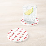 Sandstone Untersetzer Red Lobster<br><div class="desc">Sandstein Untersetzer in rot-weißem Hummerdruck. Passen Sie dieses Objekt an oder kaufen Sie,  wie es ist.</div>