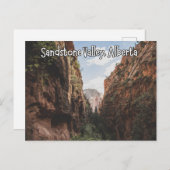 Sandstone Valley Alberta Kanada Postkarte (Vorne/Hinten)