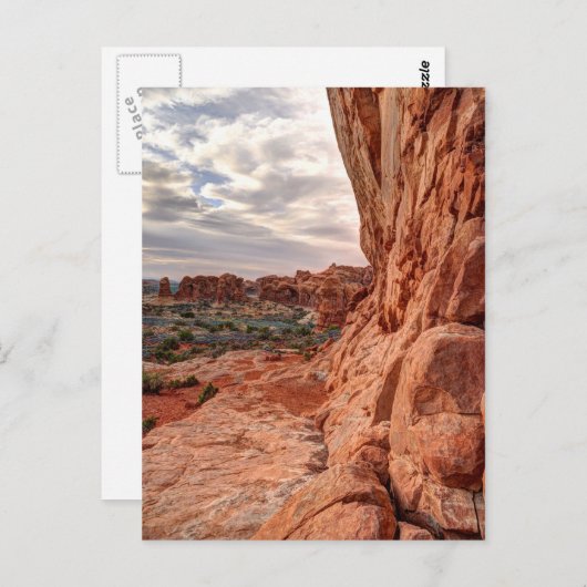 Sandstone Wall - Arktis Nationalpark Postkarte (Vorne/Hinten)