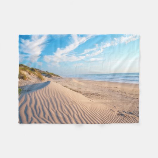 Sandstrand Fleecedecke (Vorderseite (Horizontal))
