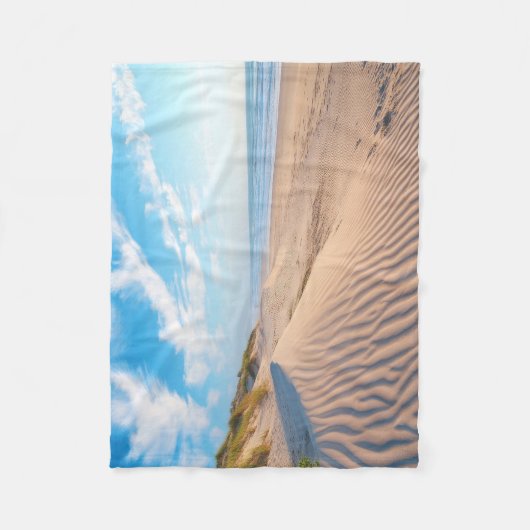 Sandstrand Fleecedecke (Vorderseite)