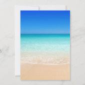 Sandstrand Florida Hochzeit Einladung (Rückseite)